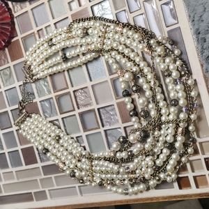 Vintage Pearl Tiered necklace